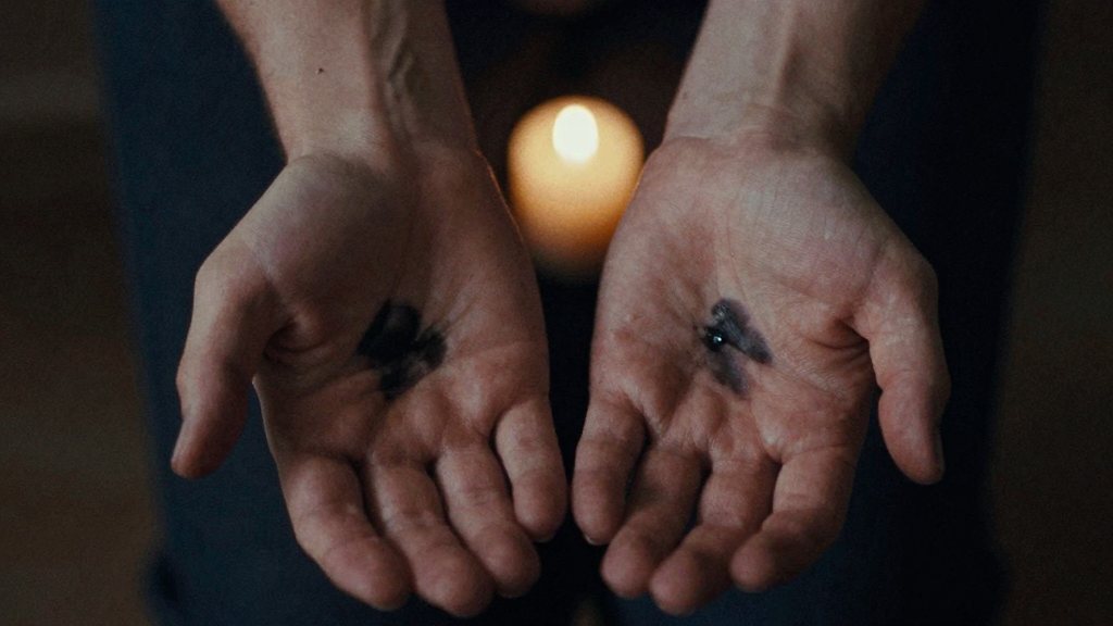 Illustration evoking the mood of stigmata — not a depiction of any reported event.