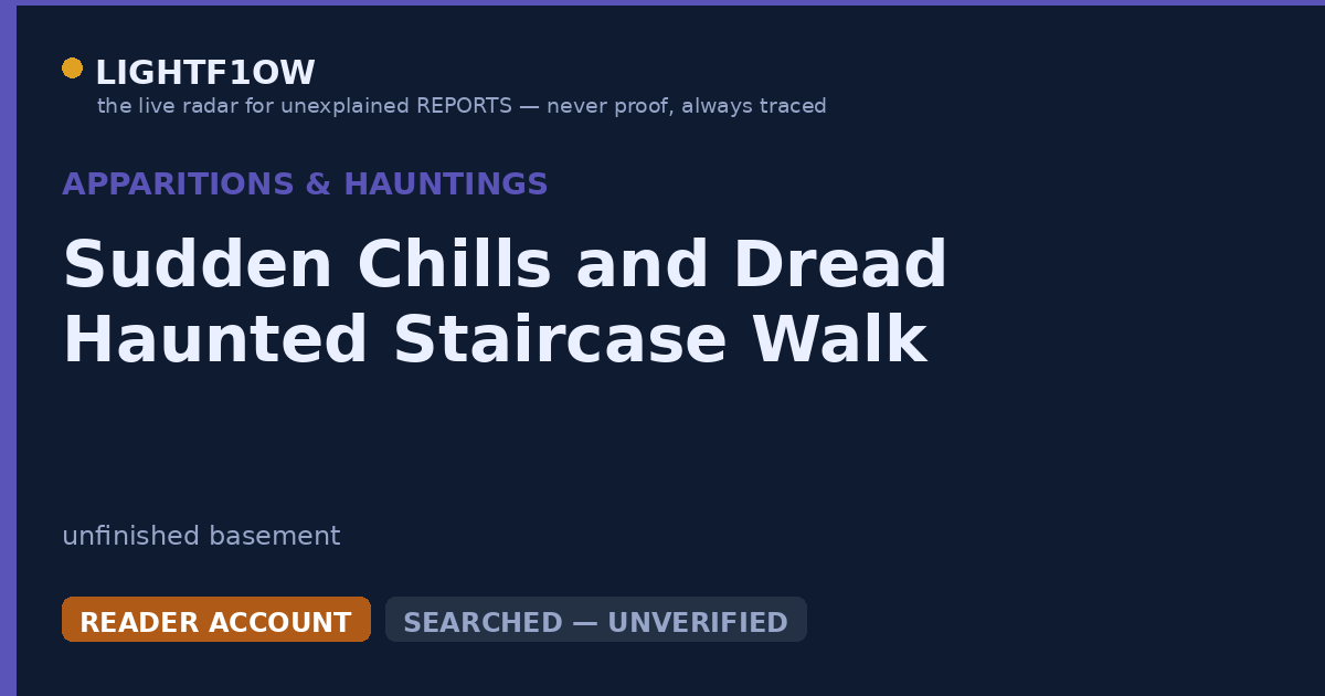 Sudden Chills and Dread Haunted Staircase Walk