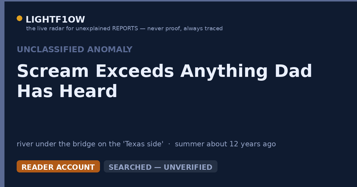 Scream Exceeds Anything Dad Has Heard