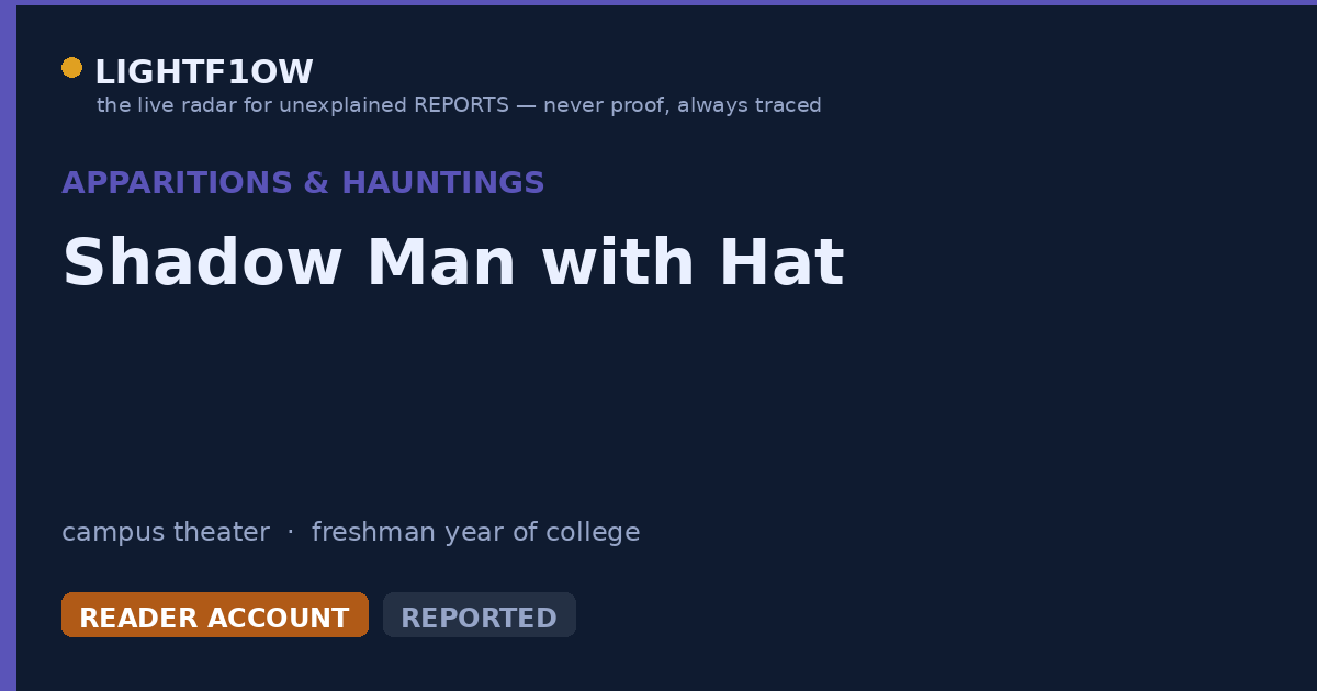 Shadow Man with Hat