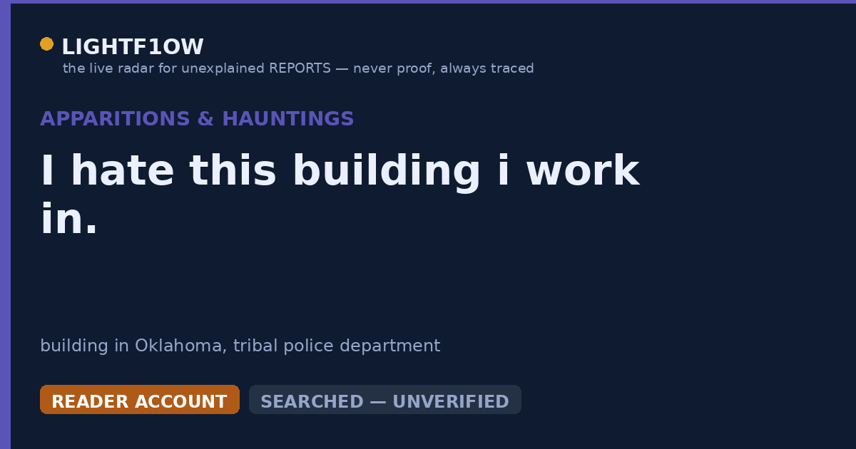 I hate this building i work in.