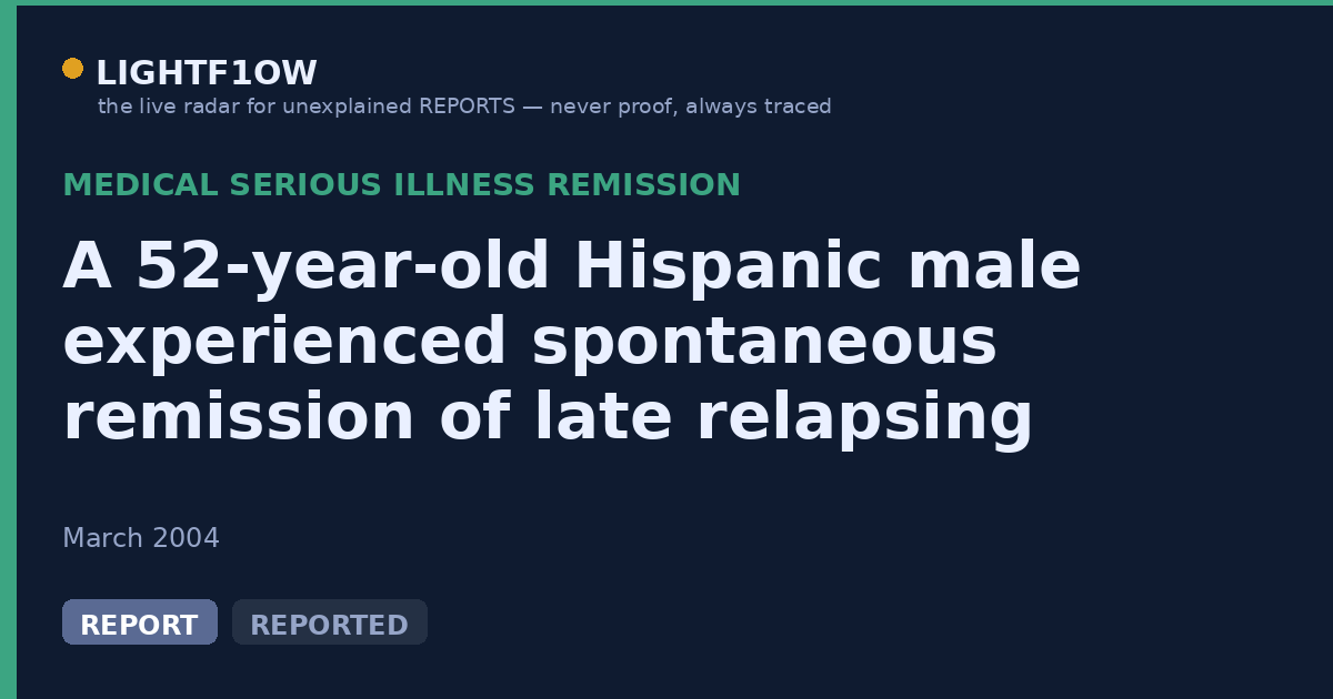 A 52-year-old Hispanic male experienced spontaneous remission of late relapsing membranous nephropathy after previous…