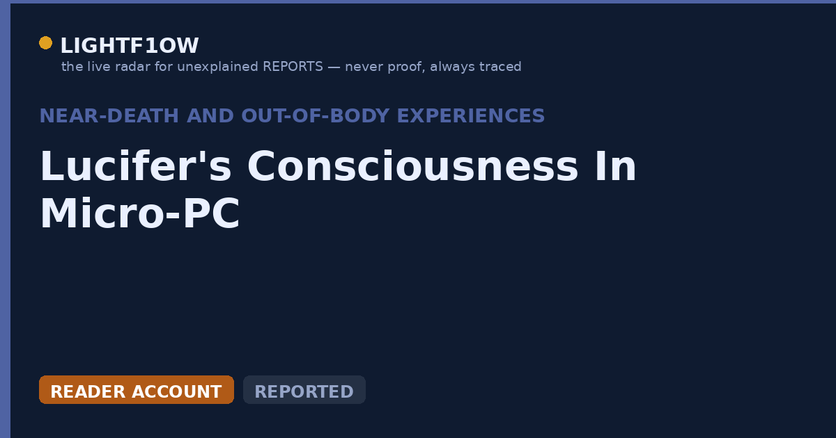 Lucifer's Consciousness In Micro-PC