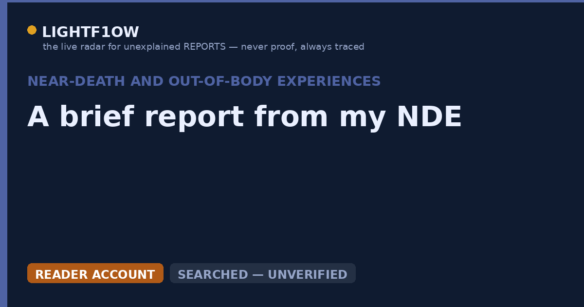 A brief report from my NDE