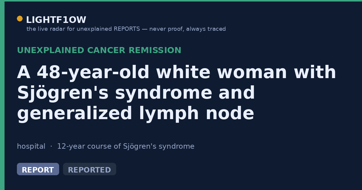 A 48-year-old white woman with Sjögren's syndrome and generalized lymph node plasmacytoma initially showed resistance…