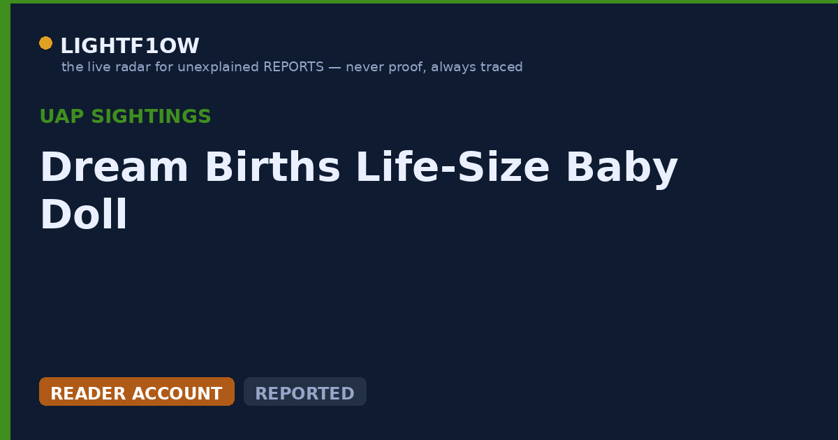 Dream Births Life-Size Baby Doll