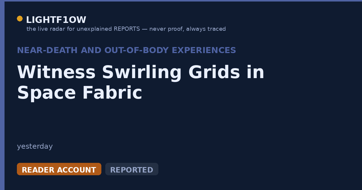 Witness Swirling Grids in Space Fabric